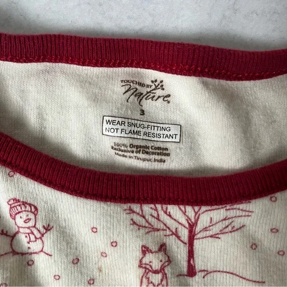 Kids Touched By Nature Organic Cotton Pajama Set 3 - Picture 2 of 2